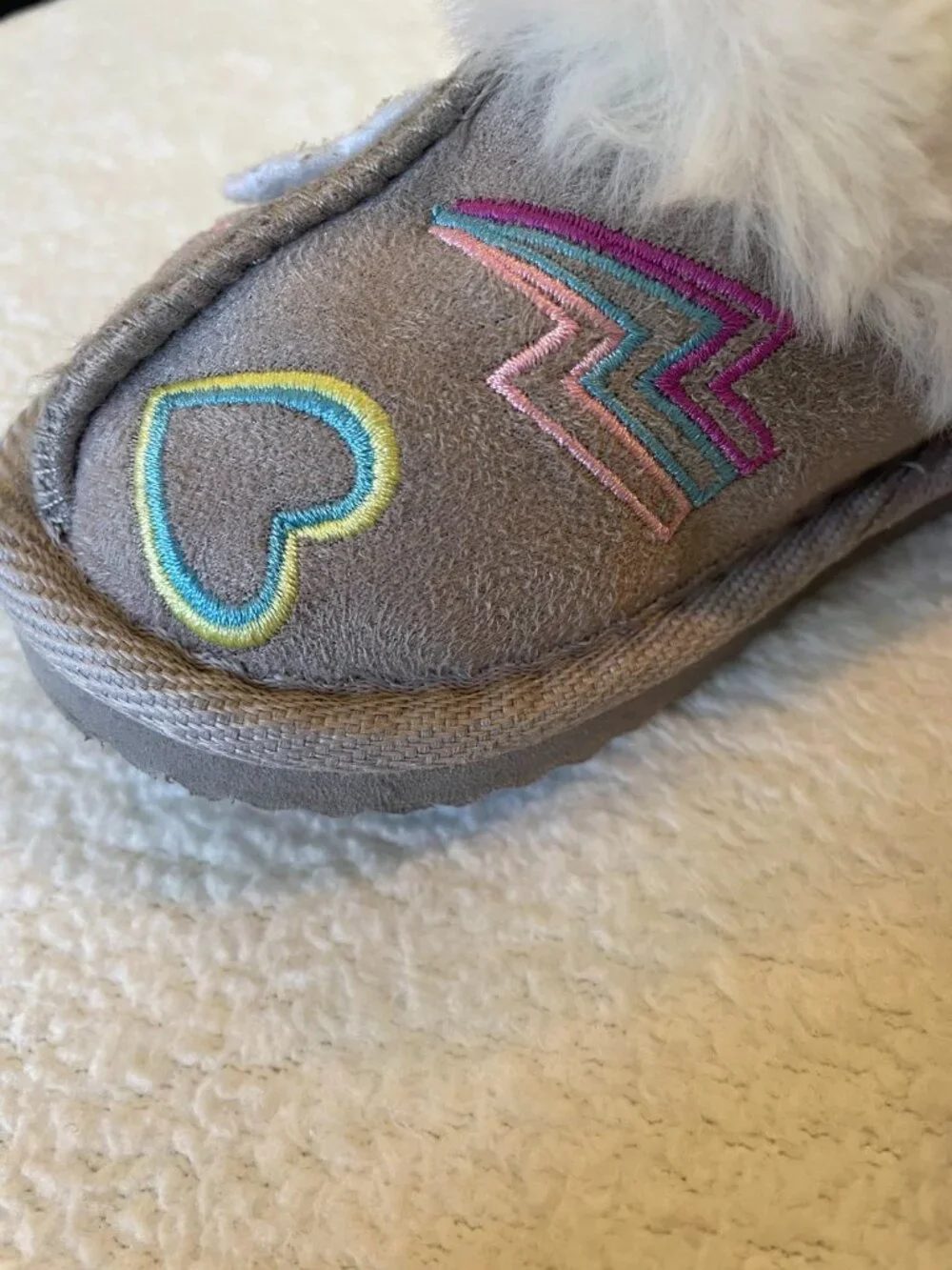 Adorable Toddler/kid's Slippers by Wonder Nation Size 7-8